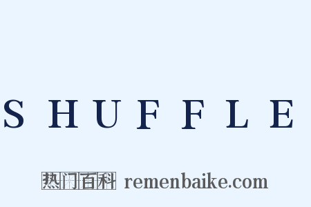 SHUFFLE是什么意思的图片